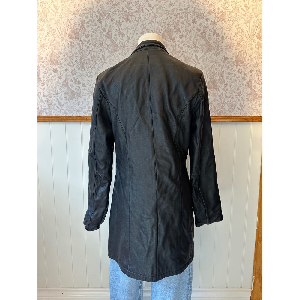 Vintage FM Canada Genuine Leather Long Blazer Jacket – Size M - Picture 6 of 9